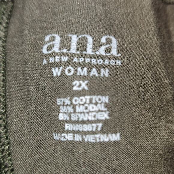 a.n.a. Woman Long Sleeve Shirt Size 2X - Picture 5 of 7